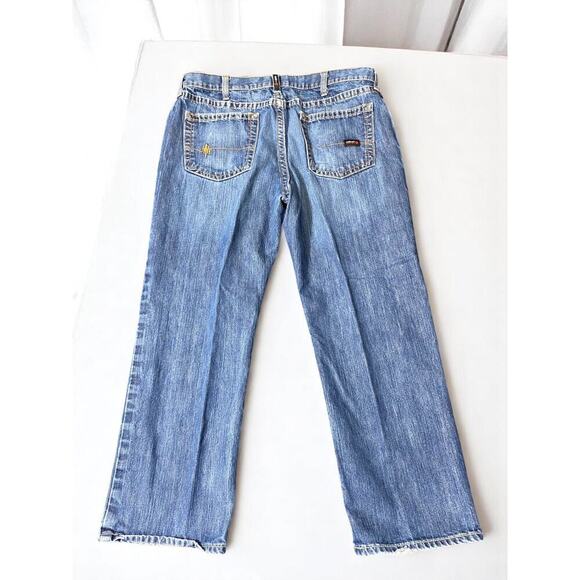 Ariat M4 Cat 2 Low-Rise Flame Resistant Bootcut Denim Jeans Men's Size 40X30 - Picture 2 of 16